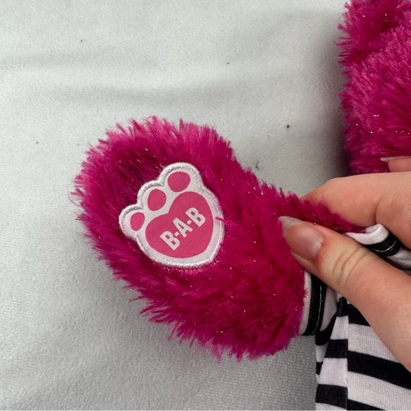 Build A Bear Barbie Pink Sparkly Bear Teddy Talking Metallic Movie Animal - Picture 10 of 11
